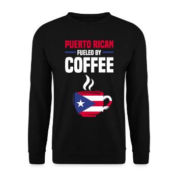 Puerto Rico Geschenkidee | Puerto Ricaner Heimat - Unisex Pullover - Schwarz - Vorne - Alina (178cm) & Michal (187cm)