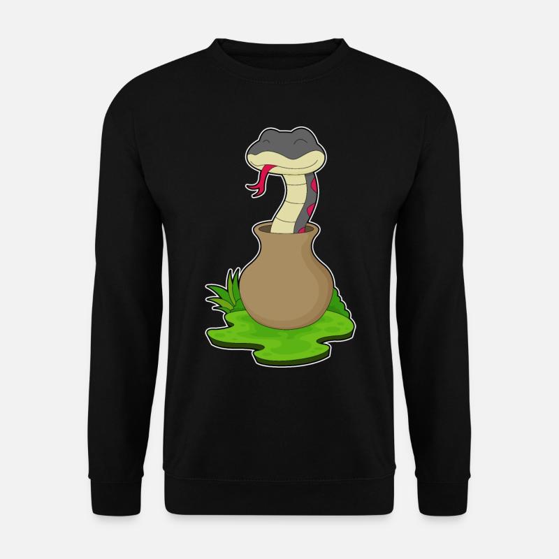 Snake Vase - Unisex Sweatshirt - black
