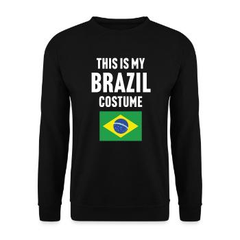 C’est mon costume du Brésil - Sweat-shirt Unisexe - noir - Devant - Alina (178cm) & Michal (187cm)