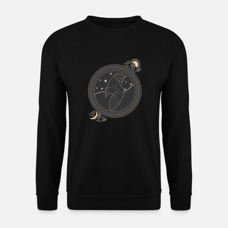 Eule der Nacht - Unisex Pullover - Schwarz