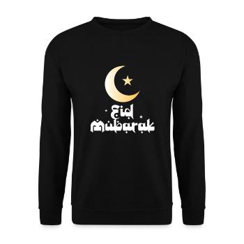 Eid Mubarak - Unisex Pullover - Schwarz - Vorne - Alina (178cm) & Michal (187cm)