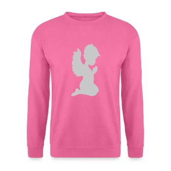 betender Engel - Unisex Pullover - Pink - Vorne