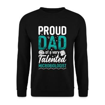 Marine Science Design for an Ocean Student - Unisex Sweatshirt - black - Front - Alina (178cm) & Michal (187cm)