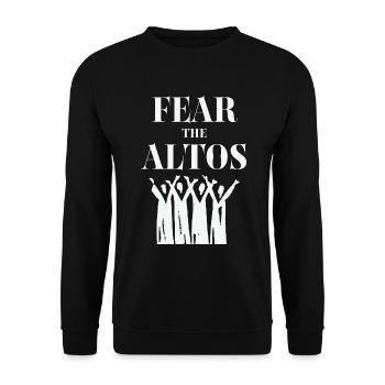 Alto Fear The Altos - Sweat-shirt Unisexe - noir - Devant - Alina (178cm) & Michal (187cm)