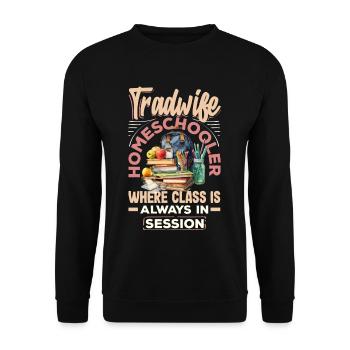 Sip Back Relax and Spice It Up Margarita Mode On - Unisex Sweatshirt - black - Front - Alina (178cm) & Michal (187cm)