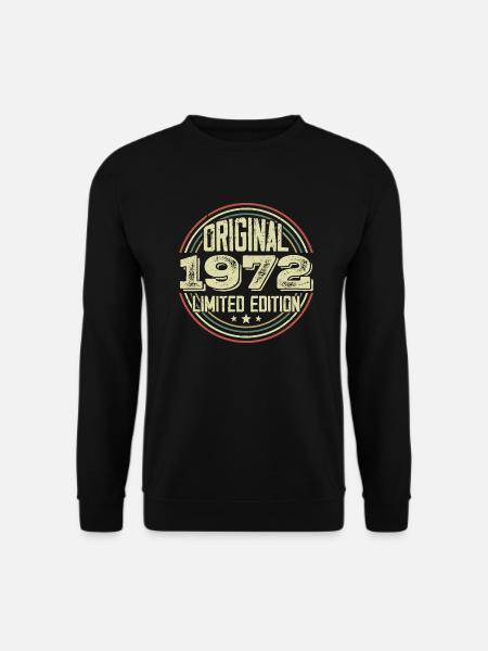 1972 Birthday Parties, a legendary vintage - Unisex Sweatshirt - black