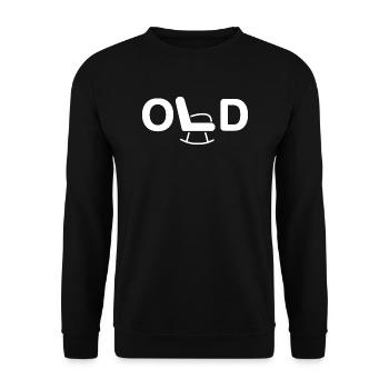 Old - Unisex Pullover - Schwarz - Vorne - Alina (178cm) & Michal (187cm)