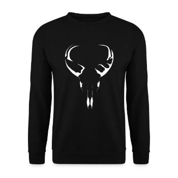Buffalo head Buffalo wildness - Unisex Sweatshirt - black - Front - Alina (178cm) & Michal (187cm)