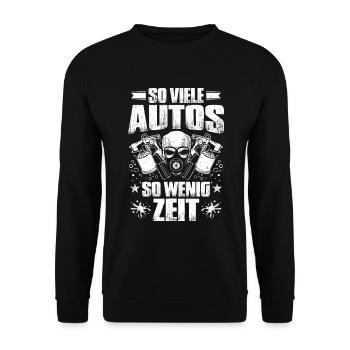 Fahrzeuglackierer Lackierer Fahrzeuglackiererin - Unisex Pullover - Schwarz - Vorne - Alina (178cm) & Michal (187cm)