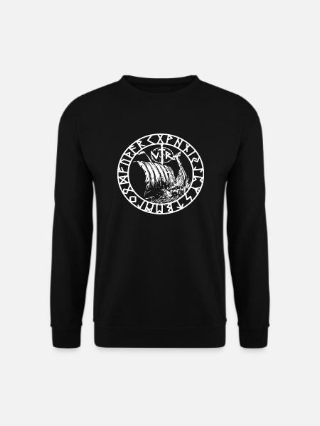 Wikinger Boot Walhalla - Unisex Pullover - Schwarz