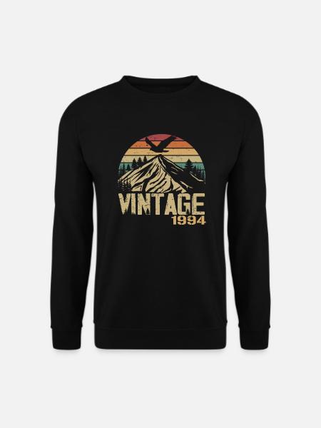 Jahrgang 1994 Retro 1994 Jubiläumsgeschenk - Unisex Pullover - Schwarz