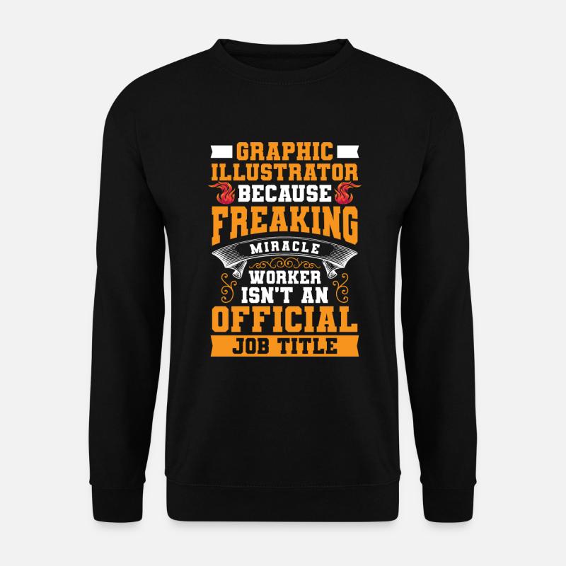 Designer Zeichner Zeichnung - Unisex Pullover - Schwarz