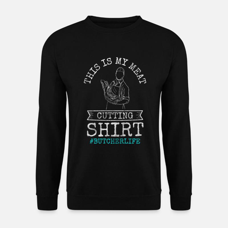 Fleischer Fleischerei Rind - Unisex Pullover - Schwarz