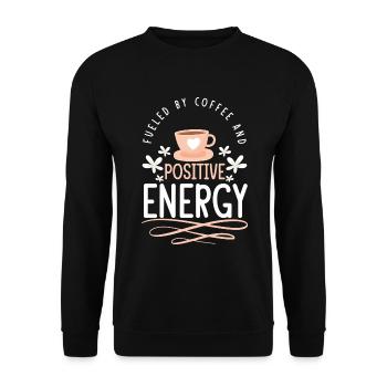 Positiv Mantra Stark - Unisex Pullover - Schwarz - Vorne - Alina (178cm) & Michal (187cm)