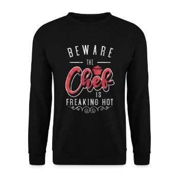Métier de cuisinier Arts culinaires Goût - Sweat-shirt Unisexe - noir - Devant - Alina (178cm) & Michal (187cm)