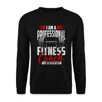 Fitness, Muscles, Pumps, Athletes - Unisex Sweatshirt - black - Front - Alina (178cm) & Michal (187cm)