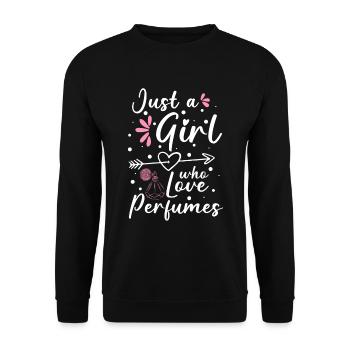 perfume smell perfumery luxury - Unisex Sweatshirt - black - Front - Alina (178cm) & Michal (187cm)