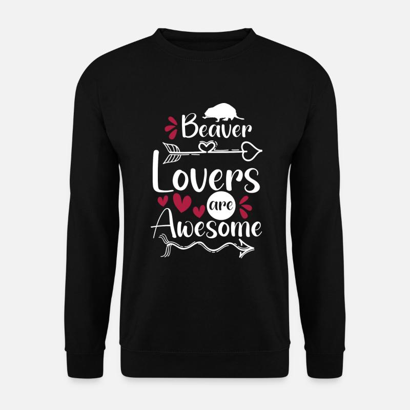 Animal Bober Tree - Unisex Sweatshirt - black
