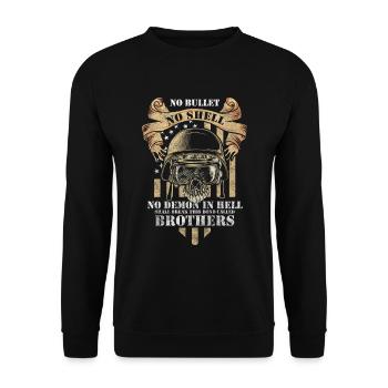Manifestation des vétérans de guerre - Sweat-shirt Unisexe - noir - Devant - Alina (178cm) & Michal (187cm)