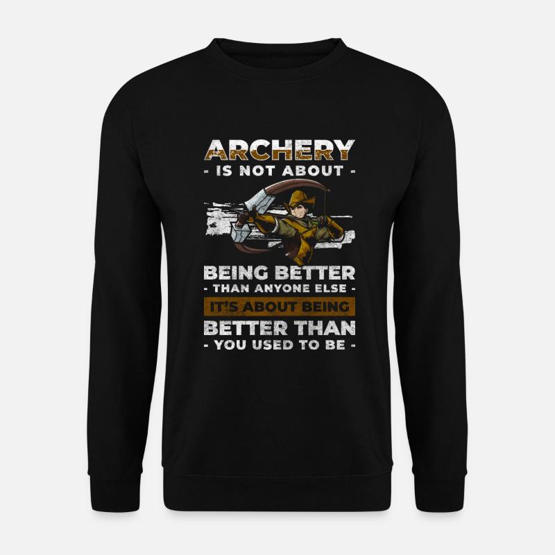 Archery Hobby Accuracy - Unisex Sweatshirt - black