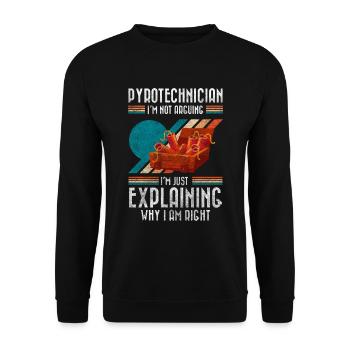Technique Rocket Fireworks Ultras - Unisex Sweatshirt - black - Front - Alina (178cm) & Michal (187cm)