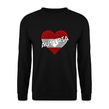 Österreich Austria - Unisex Pullover - Schwarz - Vorne - Alina (178cm) & Michal (187cm)