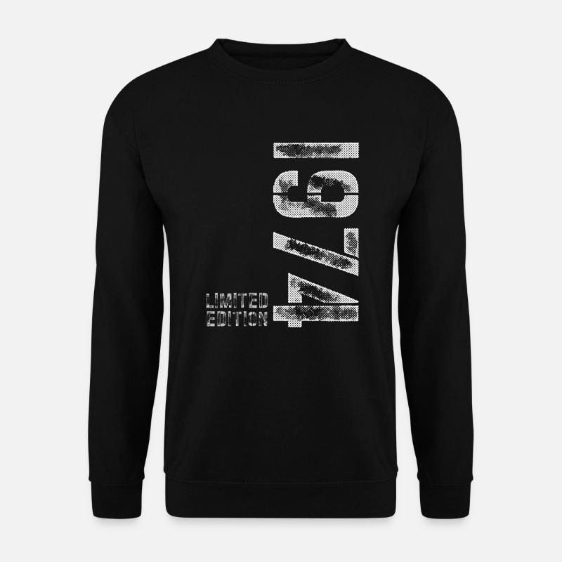 1974 Vintage Jahrgang Geburtstag Geschenk - Unisex Pullover - Schwarz