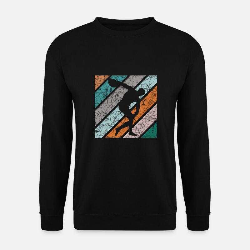Diskuswerfen Design Diskuswerfer Diskuswerferin - Unisex Pullover - Schwarz