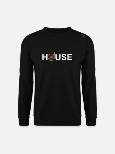 house music - Unisex Pullover - Schwarz