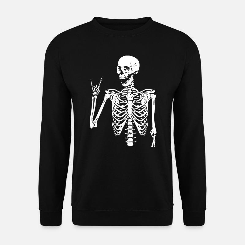 Headbangers Skull - Unisex Pullover - Schwarz