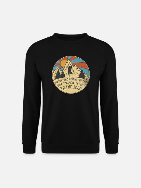 Cooler lustiger Yoga Spruch. Spirituell. - Unisex Pullover - Schwarz