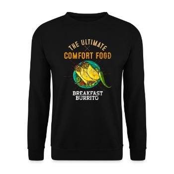 Petit-déjeuner Burrito Ultimate Comfort Food Restauration rapide - Sweat-shirt Unisexe - noir - Devant - Alina (178cm) & Michal (187cm)