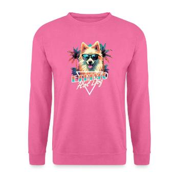 Chemise à hot-dog Retro Wave American Eskimo - Sweat-shirt Unisexe - rose - Devant