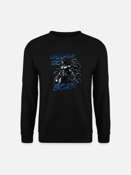 Libérez la bête Méduse Grèce antique Gym Dieu - Sweat-shirt Unisexe - noir