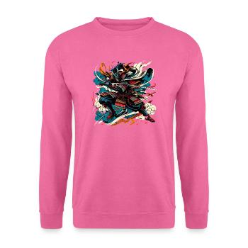 Japanese Samurai Warrior Ukiyo e - Unisex Sweatshirt - pink - Front