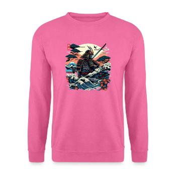 Chemise japonaise Samouraï Warrior Ronin - Sweat-shirt Unisexe - rose - Devant