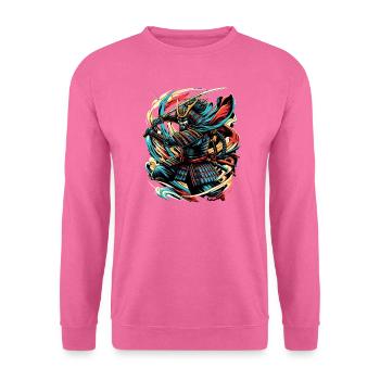 Colorfull Japanese Samurai Warrior - Unisex Sweatshirt - pink - Front