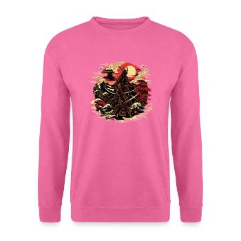 Ronin Samurai Warrior Ukiyo e - Unisex Sweatshirt - pink - Front