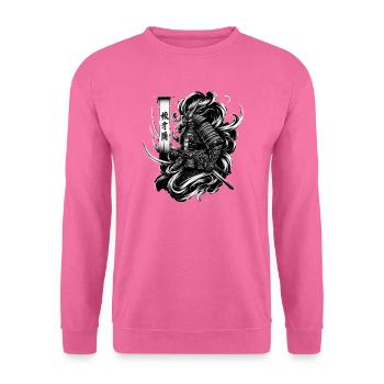 Asian Samurai Warrior Ukiyo e - Unisex Sweatshirt - pink - Front