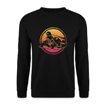 Motorsport Go-Kart Go-Kart Kart Pilote Go Kart - Sweat-shirt Unisexe - noir - Devant - Alina (178cm) & Michal (187cm)