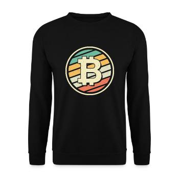 Bitcoin BTC Crypto Blockchain Münze Coin - Sweat-shirt Unisexe - noir - Devant - Alina (178cm) & Michal (187cm)