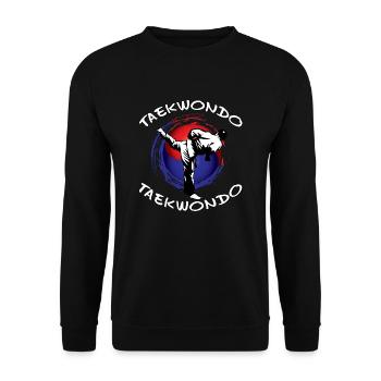 Taekwondo - Unisex Sweatshirt - black - Front - Alina (178cm) & Michal (187cm)