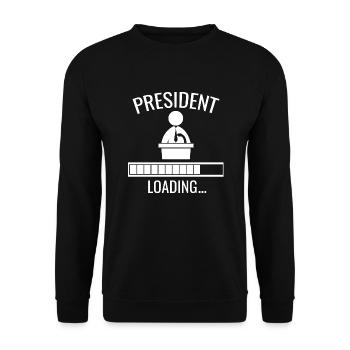 Chargement du président - Sweat-shirt Unisexe - noir - Devant - Alina (178cm) & Michal (187cm)