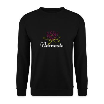 Aerobic Yoga Yogamatte Frauen Frau Dehnung new - Unisex Pullover - Schwarz - Vorne - Alina (178cm) & Michal (187cm)