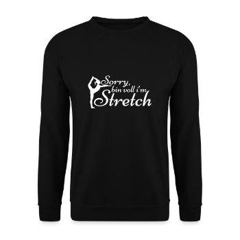 Aerobic Yoga Yogamatte Frauen Frau Dehnung new - Unisex Pullover - Schwarz - Vorne - Alina (178cm) & Michal (187cm)