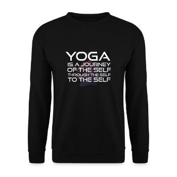 Aerobic Yoga Yogamatte Frauen Frau Dehnung new - Unisex Pullover - Schwarz - Vorne - Alina (178cm) & Michal (187cm)