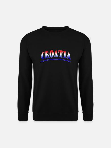 Croatia, Kroatien - Unisex Pullover - Schwarz