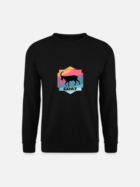 Abstract design - goat - animal - Unisex Sweatshirt - black