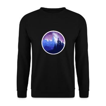 Bergfrieden - Unisex Sweatshirt - black - Front - Alina (178cm) & Michal (187cm)