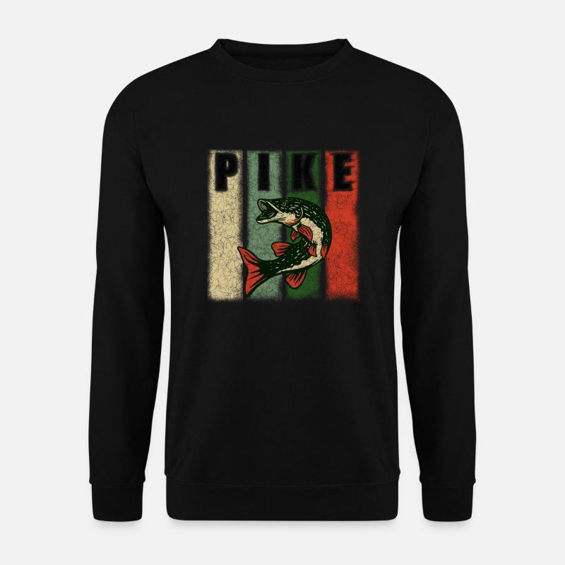 Fish pike pike - Unisex Sweatshirt - black